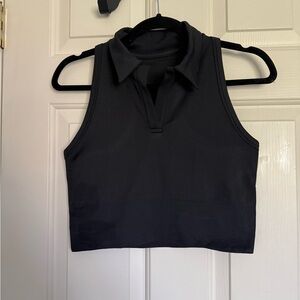 Athleta Aurora Seamless Crop Polo Tank
